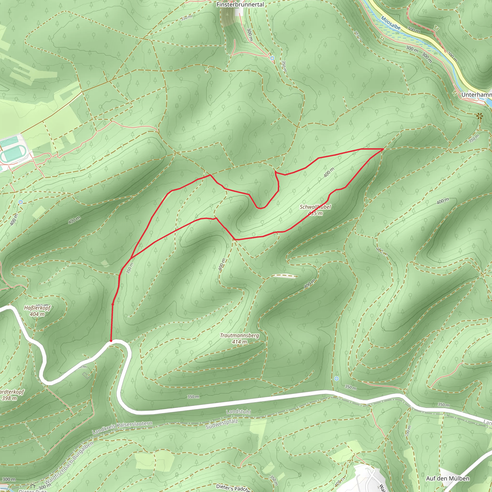 Schwallhübel Loop mobile static map