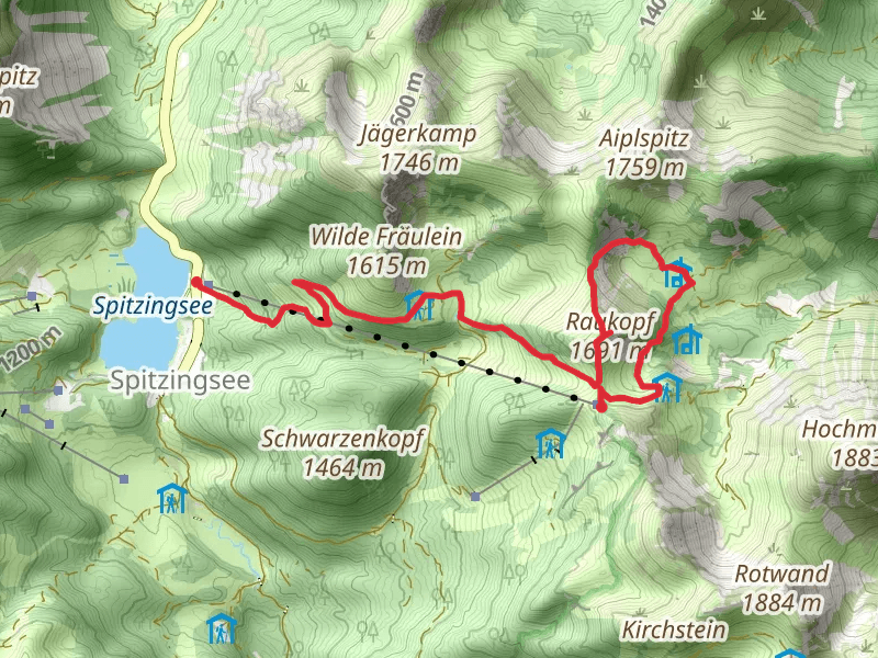 Spitzingsee and Raukopf via Wanderweg