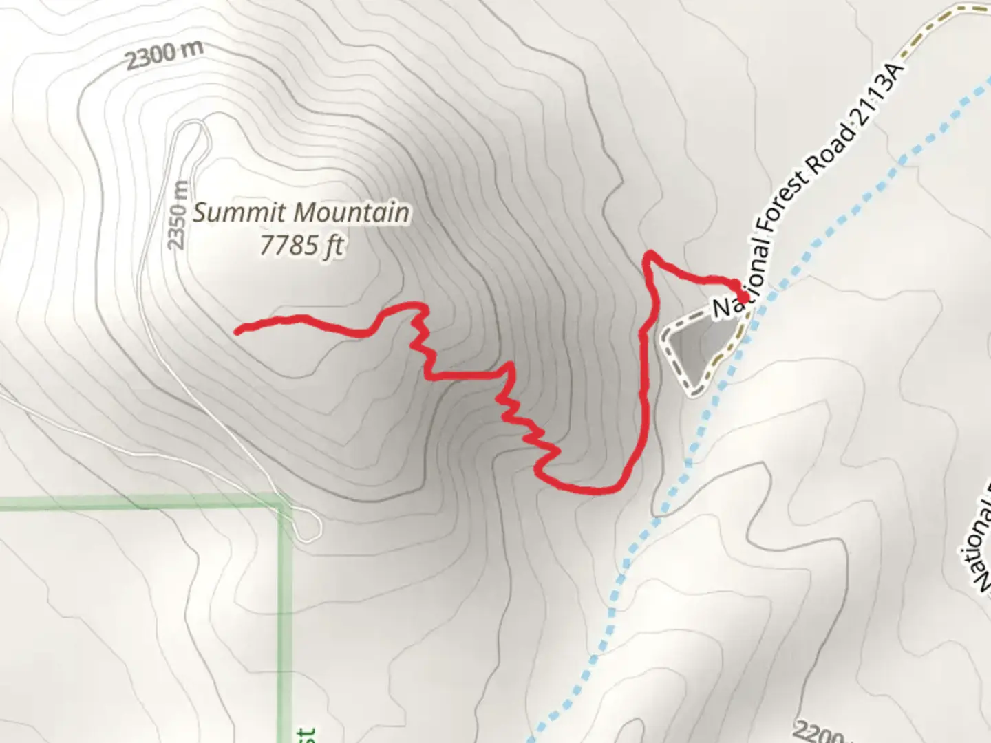 An image depicting the trail Summit Mountain Trail and its surrounding area.