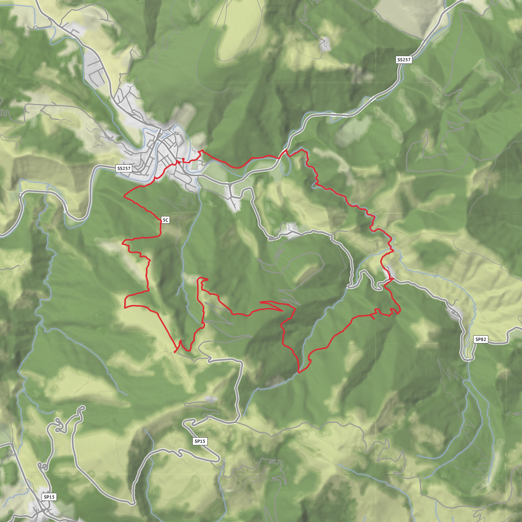 Trail Running Monte Nerone mobile static map