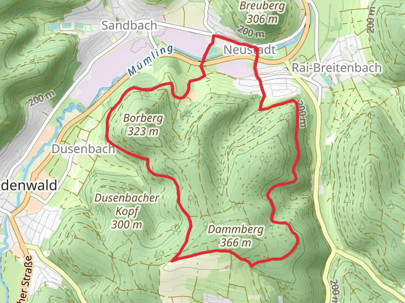 Neustadt Loop via Breitenbacher Kopf and Dusenbach