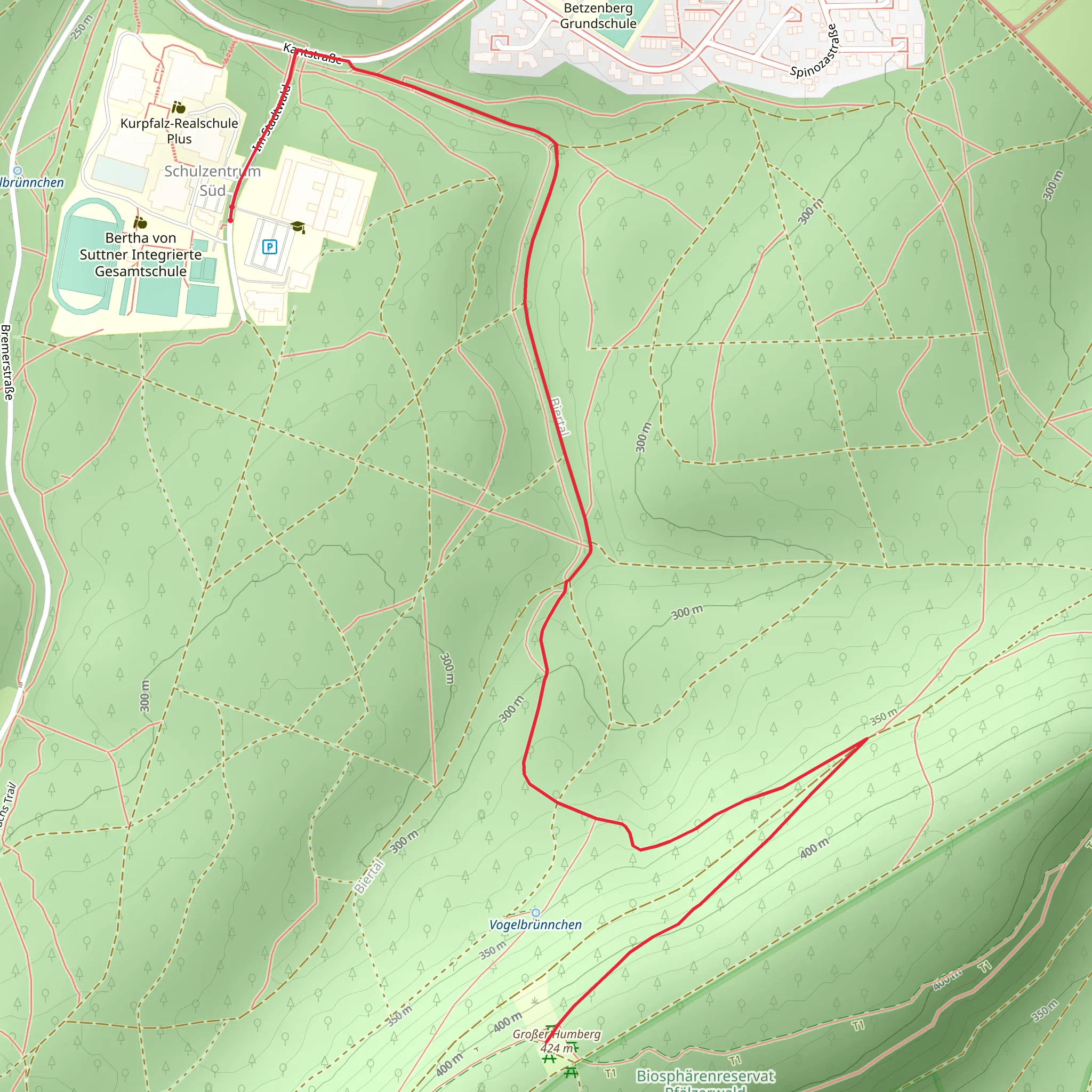 Großer Humberg Walk mobile static map