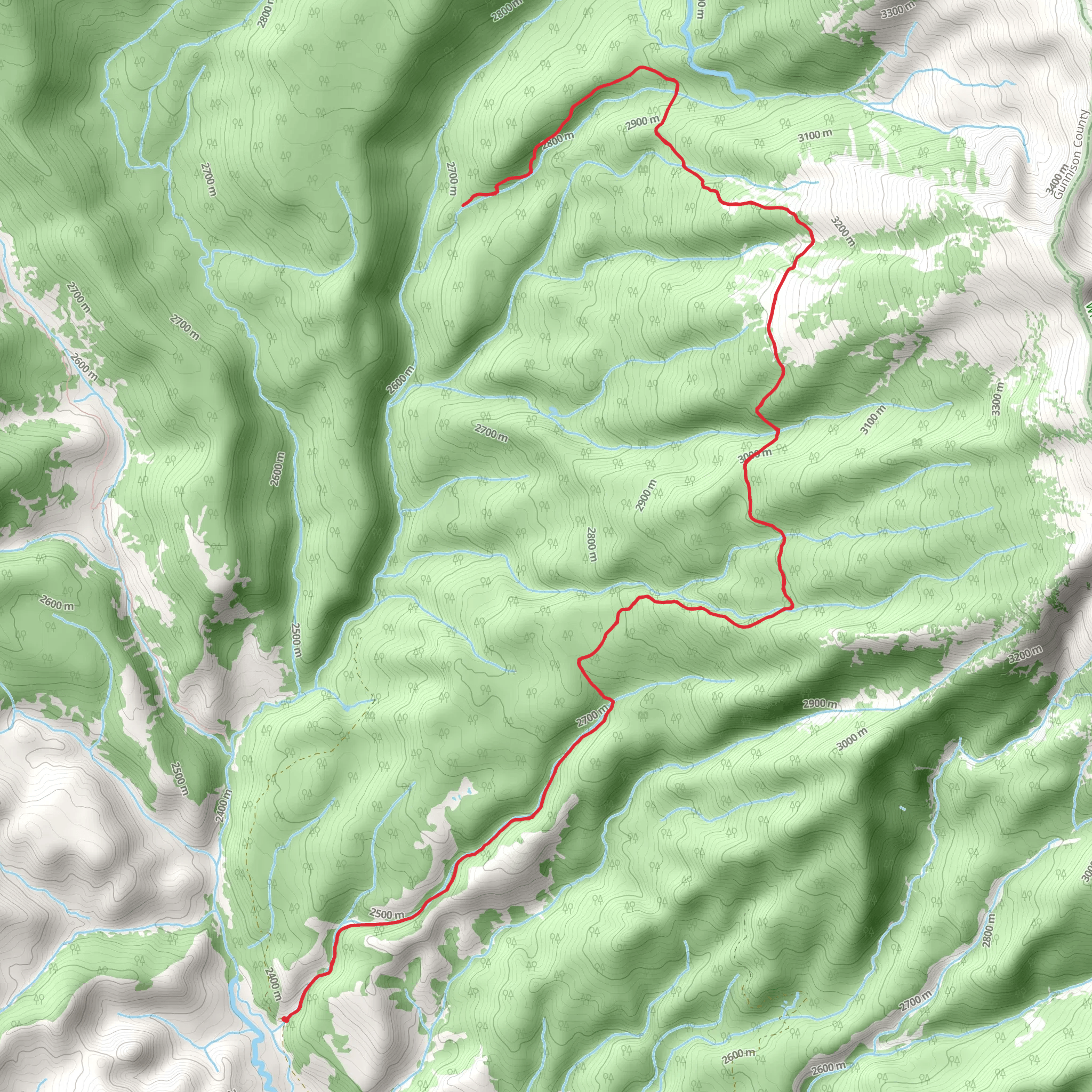 Gooseberry Trail mobile static map
