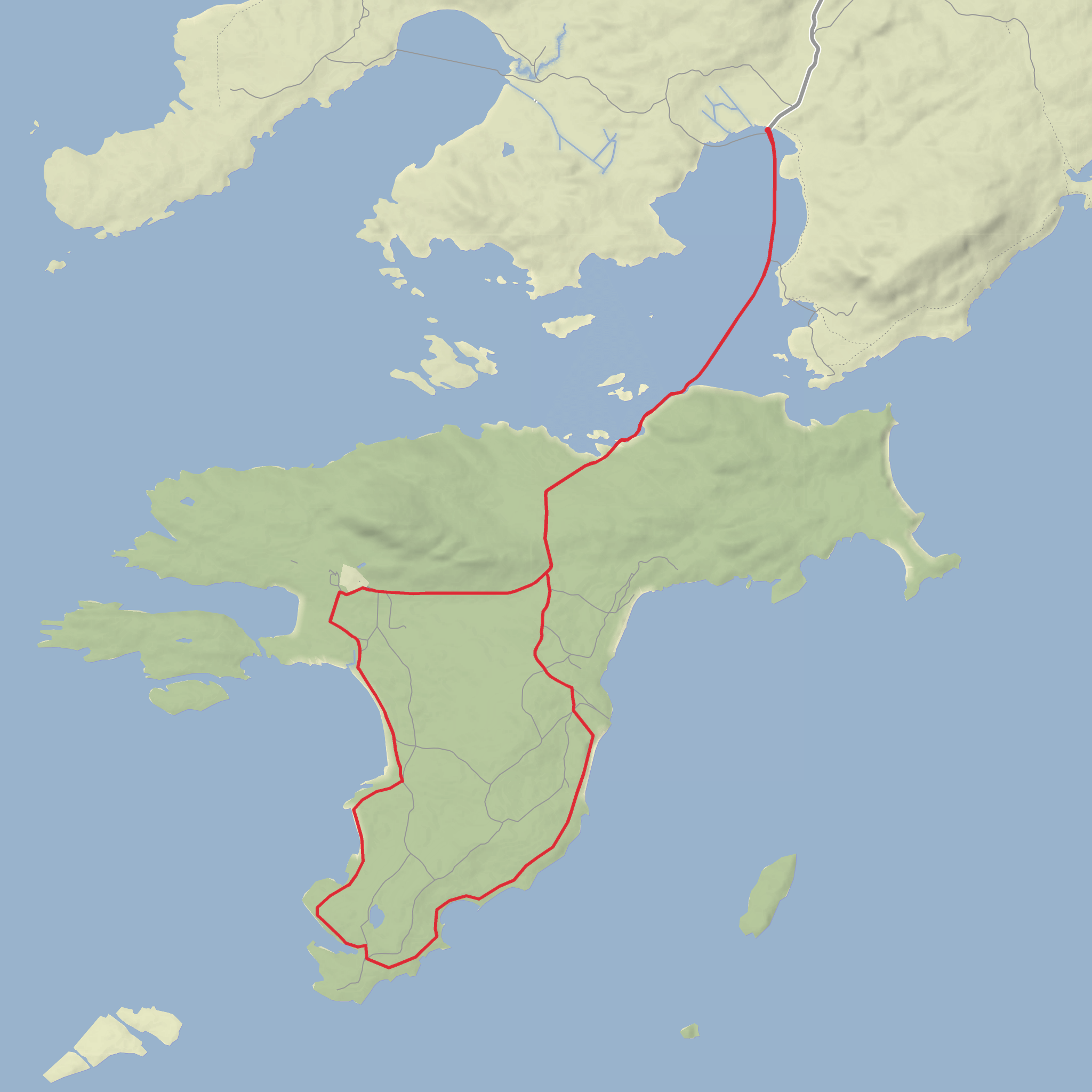 Port nan Each and Oronsay Nature Reserve Loop mobile static map