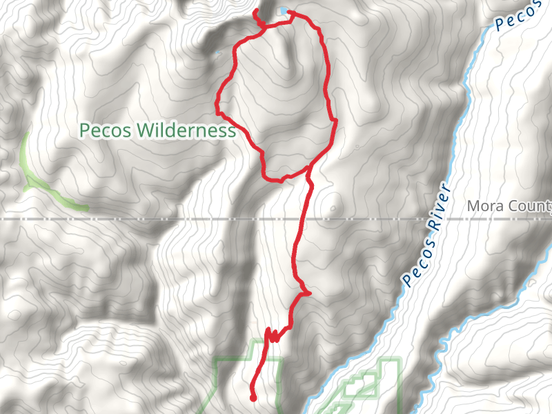 Beatty's, Pecos Baldy Lake, East Pecos and Rito Perros Loop Trail