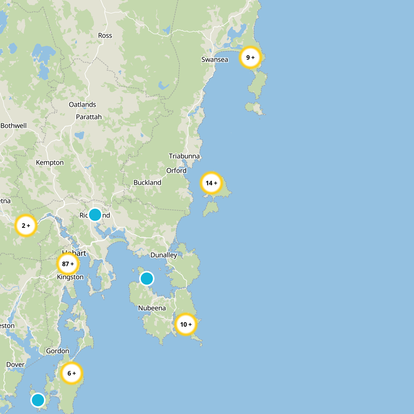 Glamorgan/Spring Bay Static Map