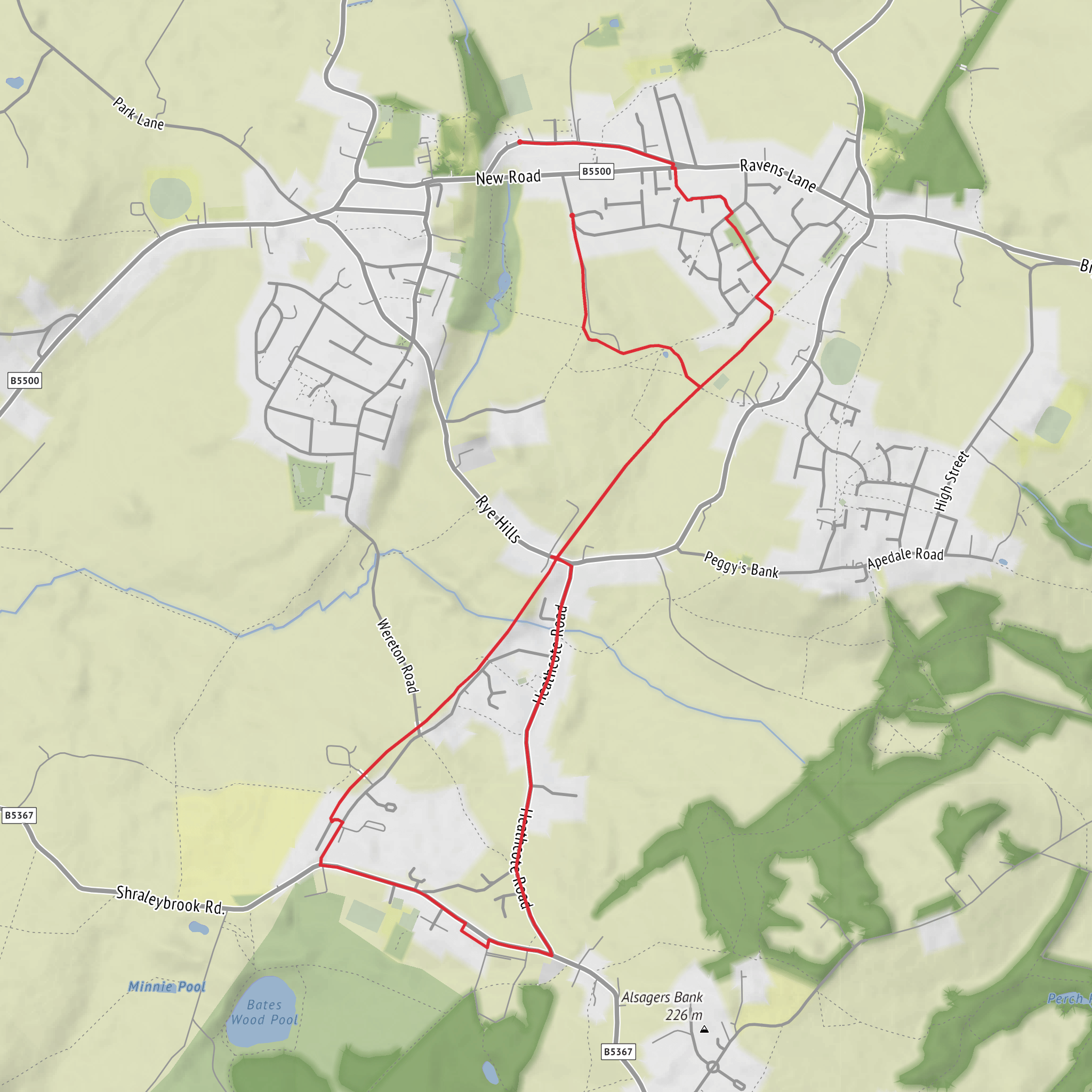 The lines loop from Boyle’s Hall mobile static map
