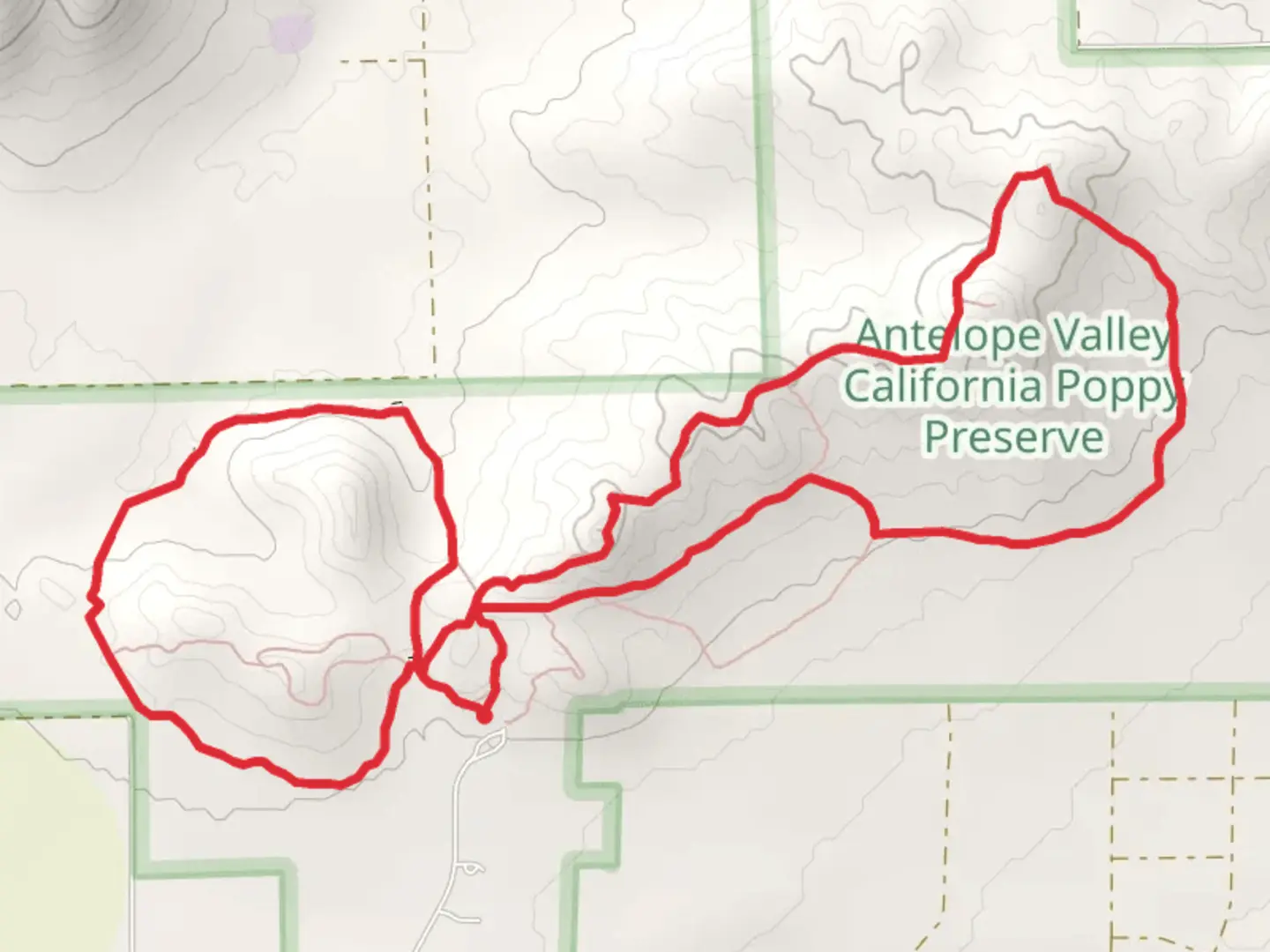 An image depicting the trail Antelope Loop Trail and its surrounding area.