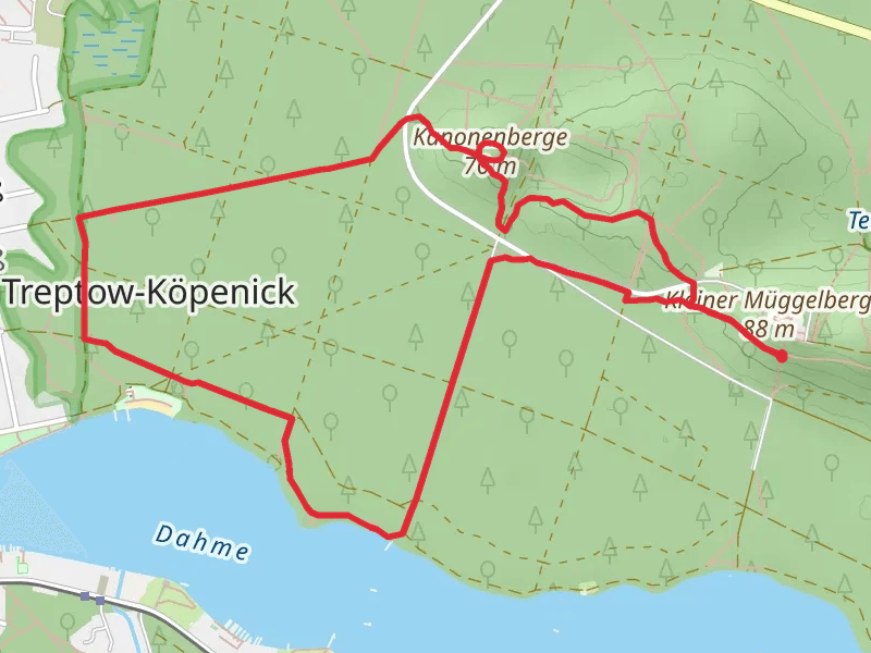 Kanonenberge via Am Langen See