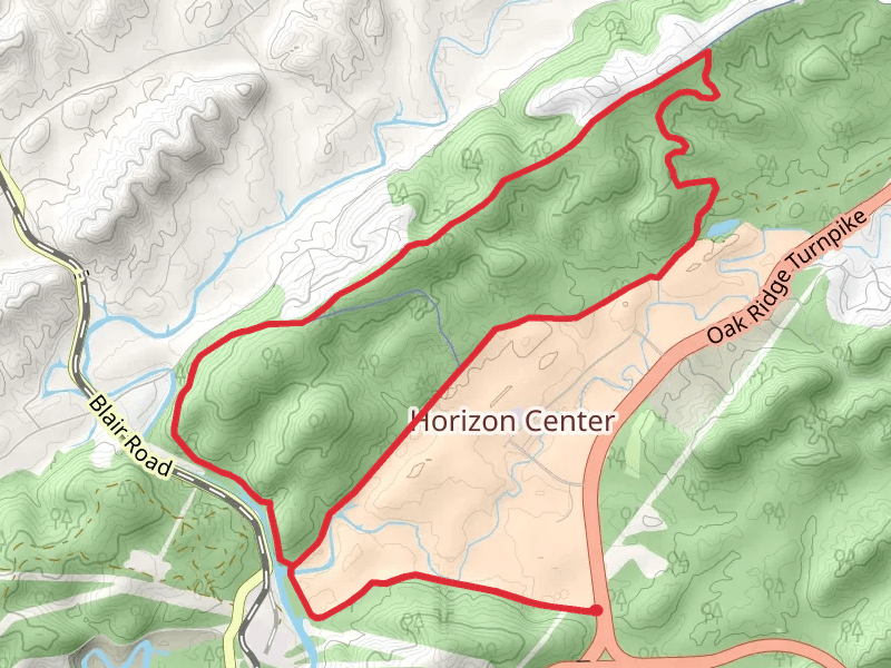 North Boundary Greenway Loop from Oak Ridge Turnpike