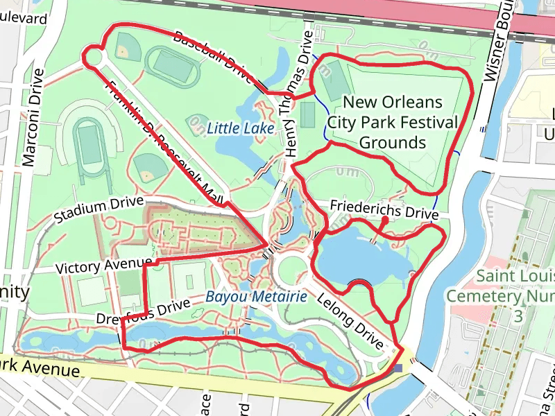 Big Lake and Festive Grounds Loop Path