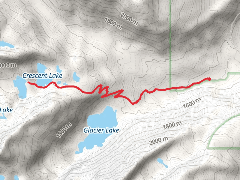 Heart Lake and Crescent Lake