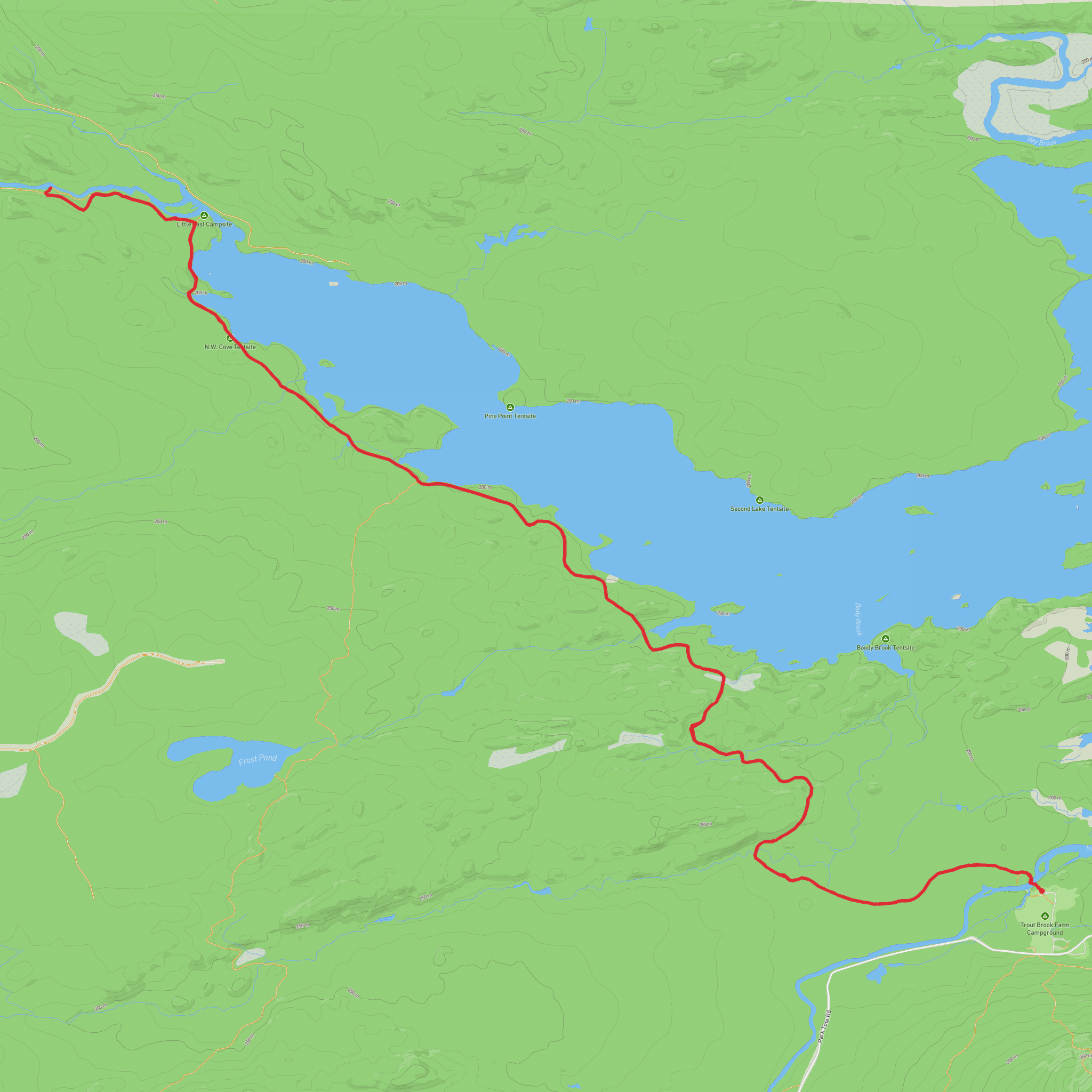 Grand Pitch via Freezeout Trail mobile static map