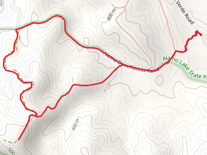 Alamo Dam Access Road Loop