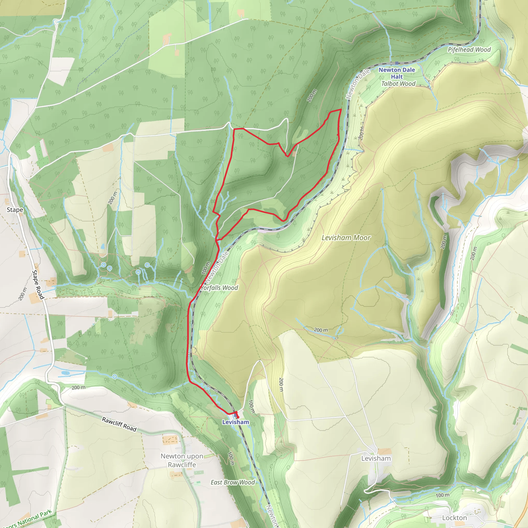 Newtondale Walk mobile static map