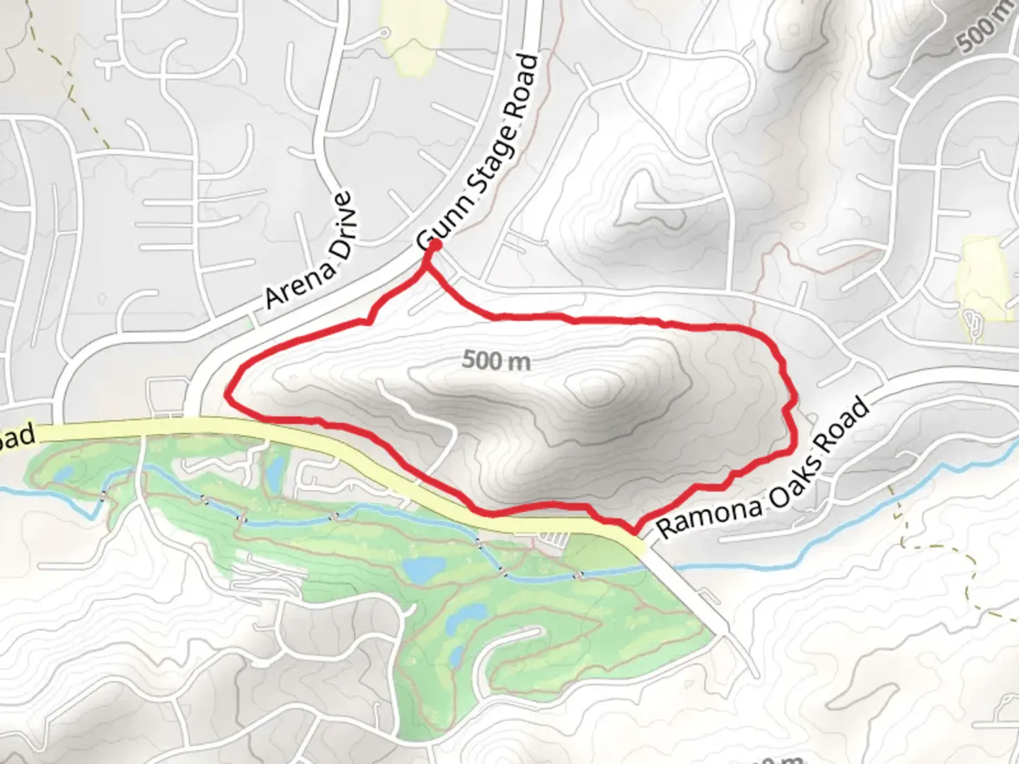 An image depicting the trail Gunstage Loop Trail and its surrounding area.