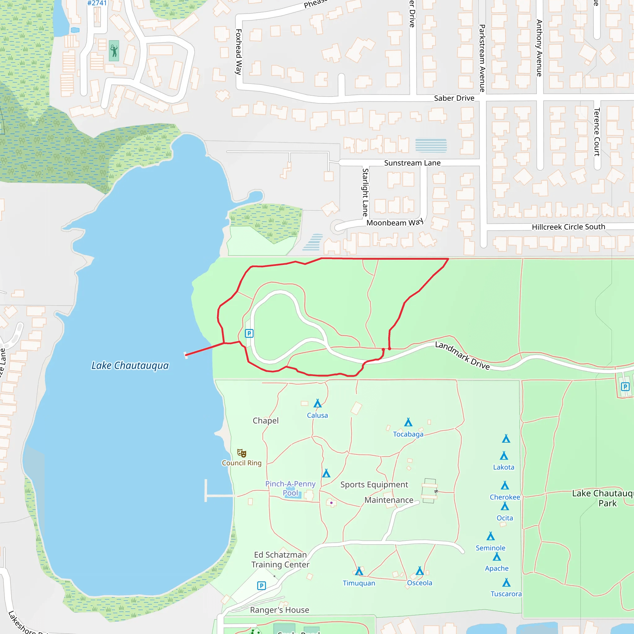 Landmark Drive Loop mobile static map