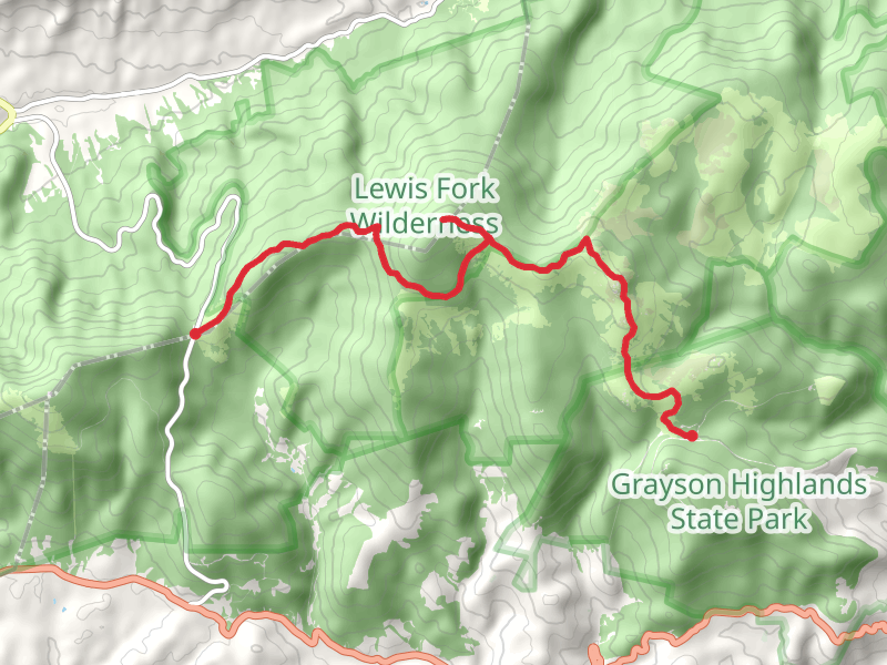 Pine Mountain, Mount Rogers and Balsam Mountain via Appalachian Trail