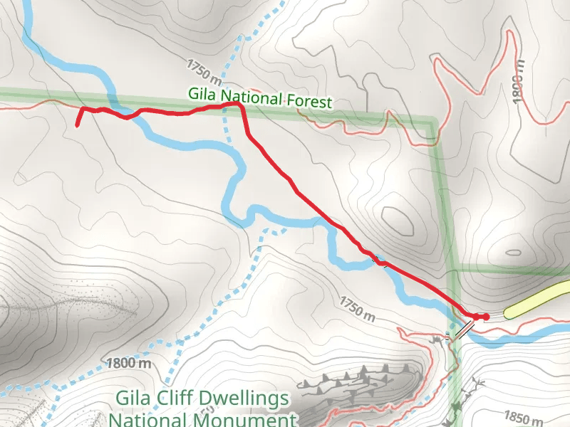 West Fork Gila River - Parking Lot Access Trail