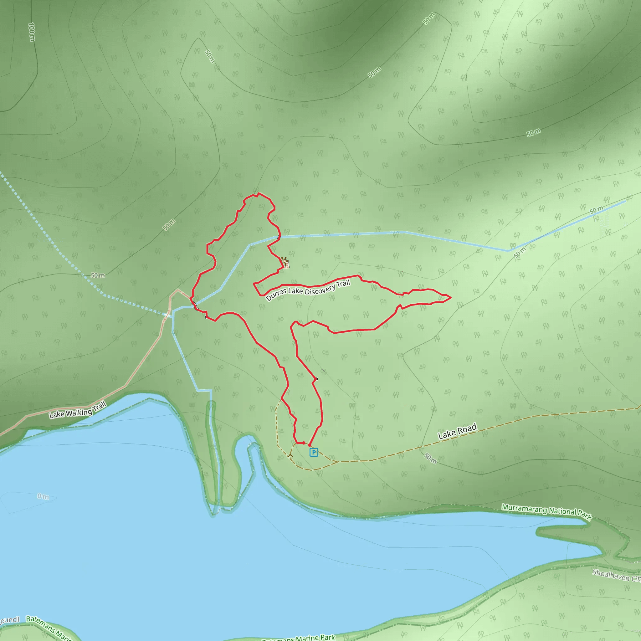 Durras Lake Discovery Trail mobile static map