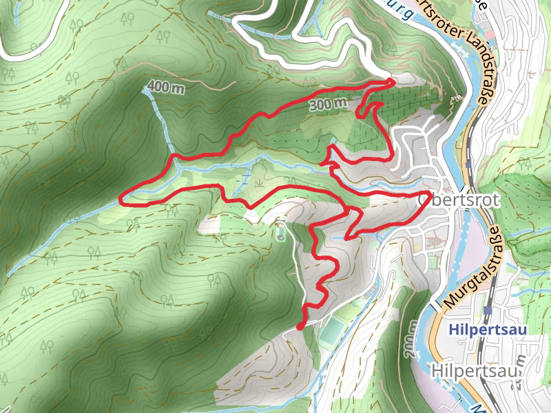 Schloss Eberstein Loop via Antoniuskapelle Rebberg