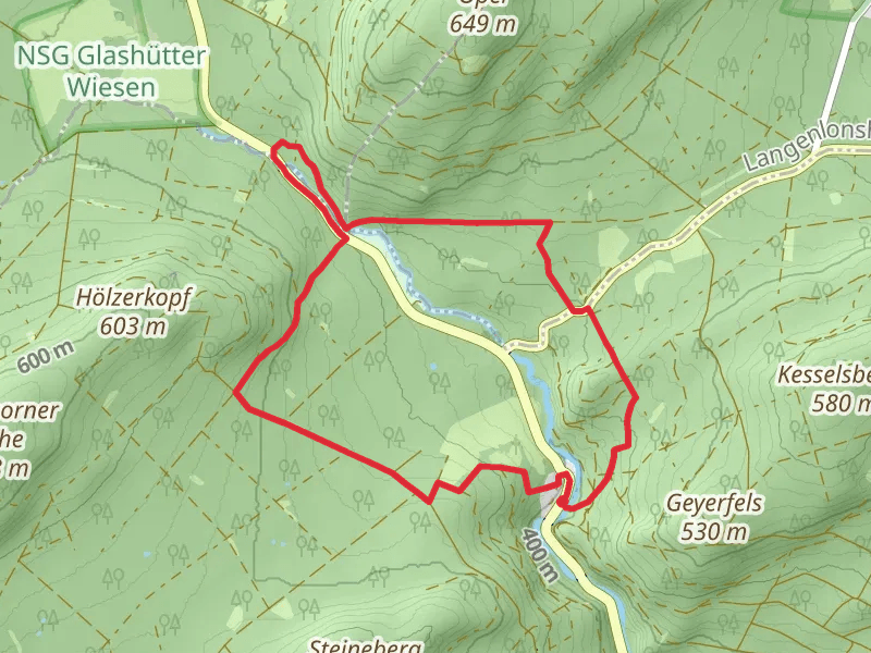 Heidenkopf, Freizeitanlage Opelwiese and Kastenweg Loop