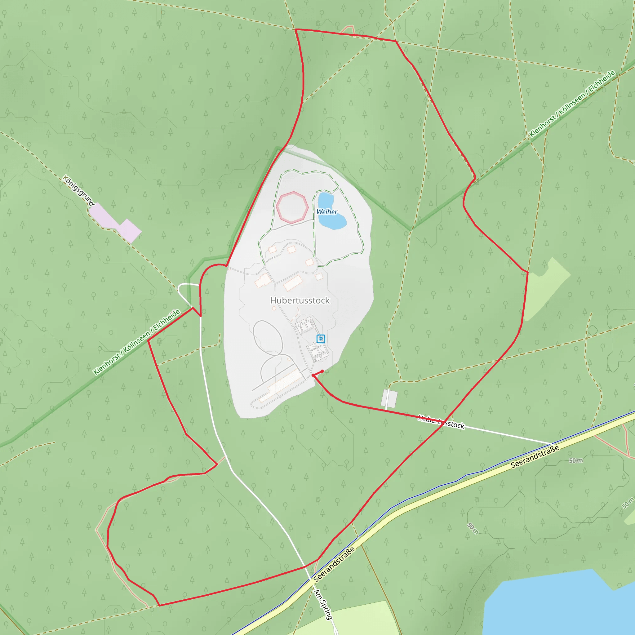 Rundwanderweg Hubertusstock Loop mobile static map