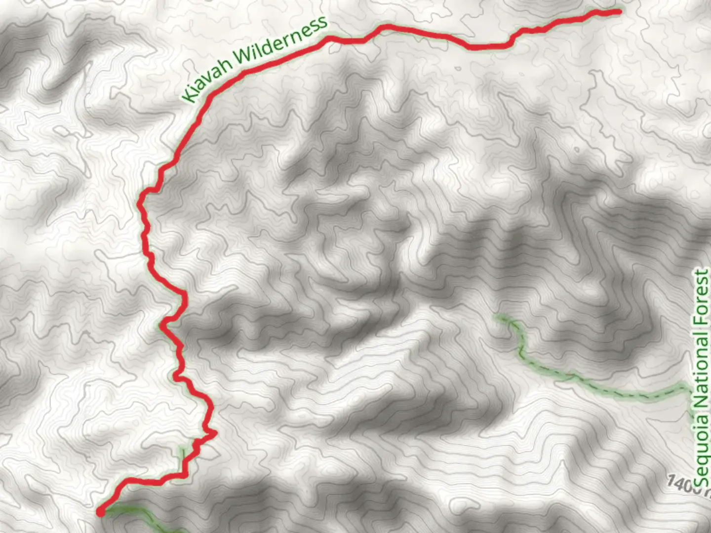 An image depicting the trail Forest Route 27S11 - PCT and its surrounding area.