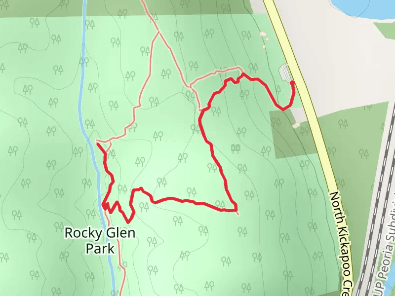 North Kickapoo Creek Road Walk