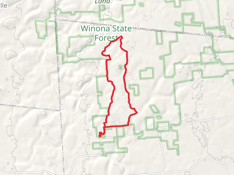 Winona Way Loop trail - Hemlock District