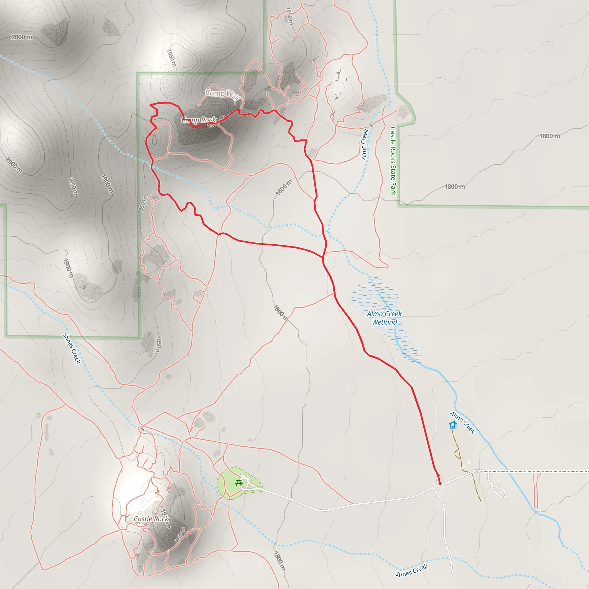 Castle Rock Creek mobile static map