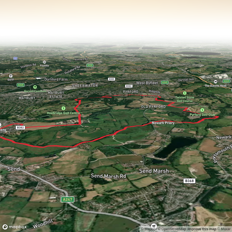 Circular hike from Old Woking