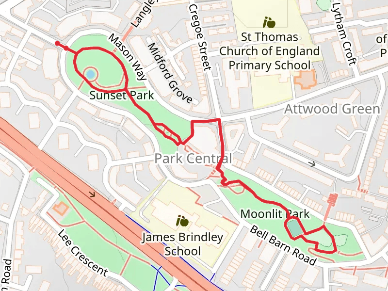 Sunset Park and Moonlit Park Loop
