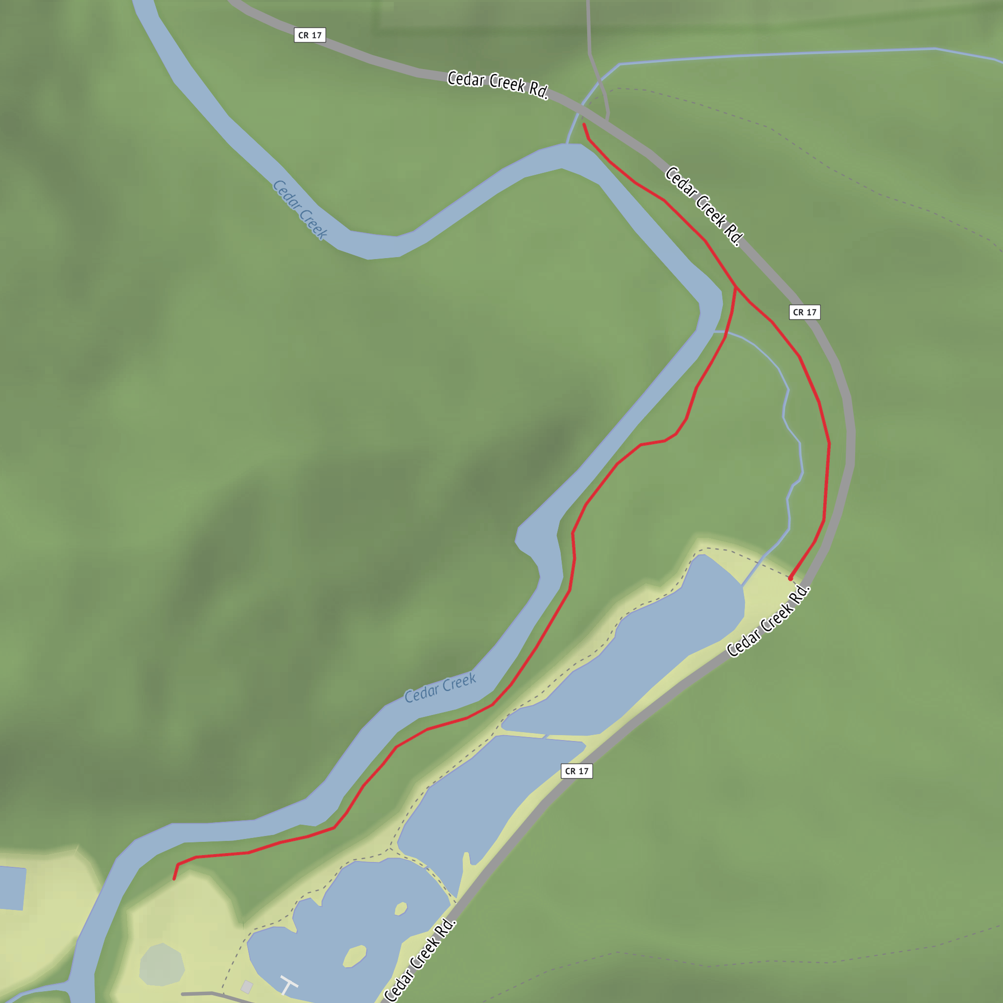 Fishermen's Trail mobile static map