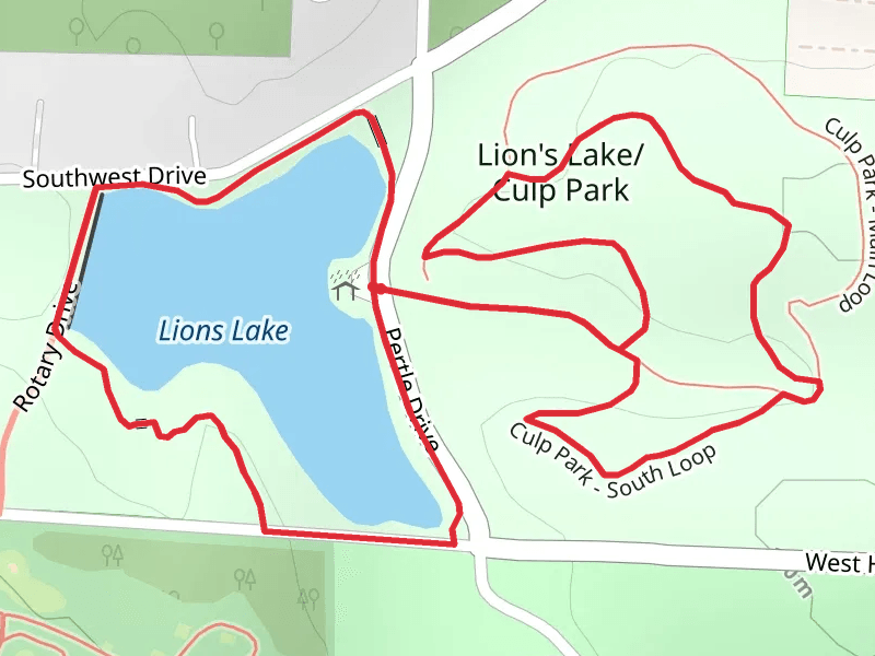 Lions Lake and Culp Park Loop