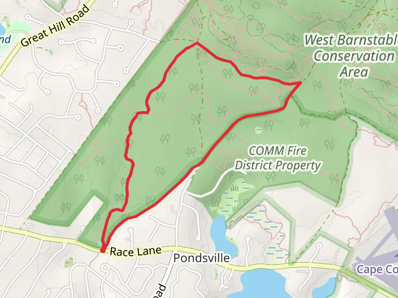 Big Ring Trail and Crooked Cartway Loop Trail