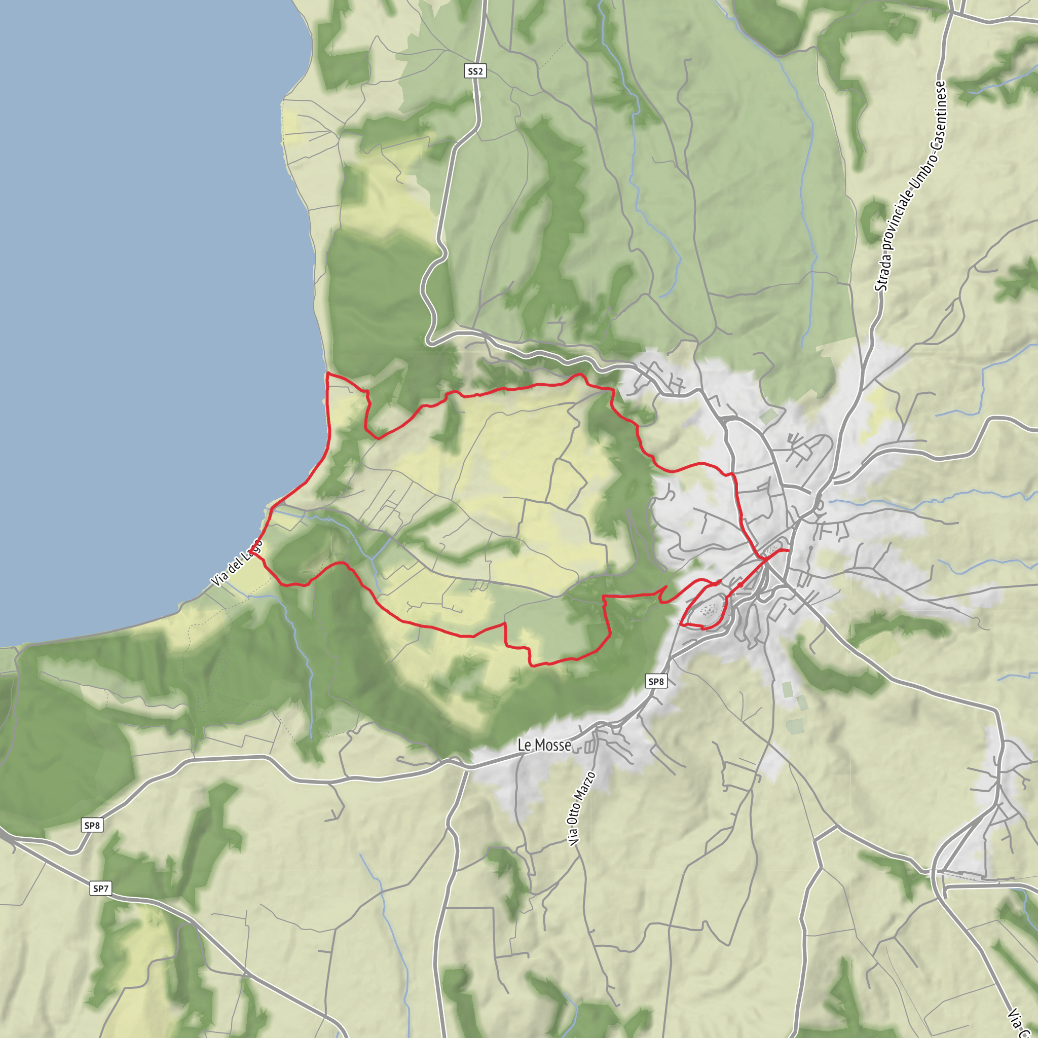 Hike from Montefiascone mobile static map