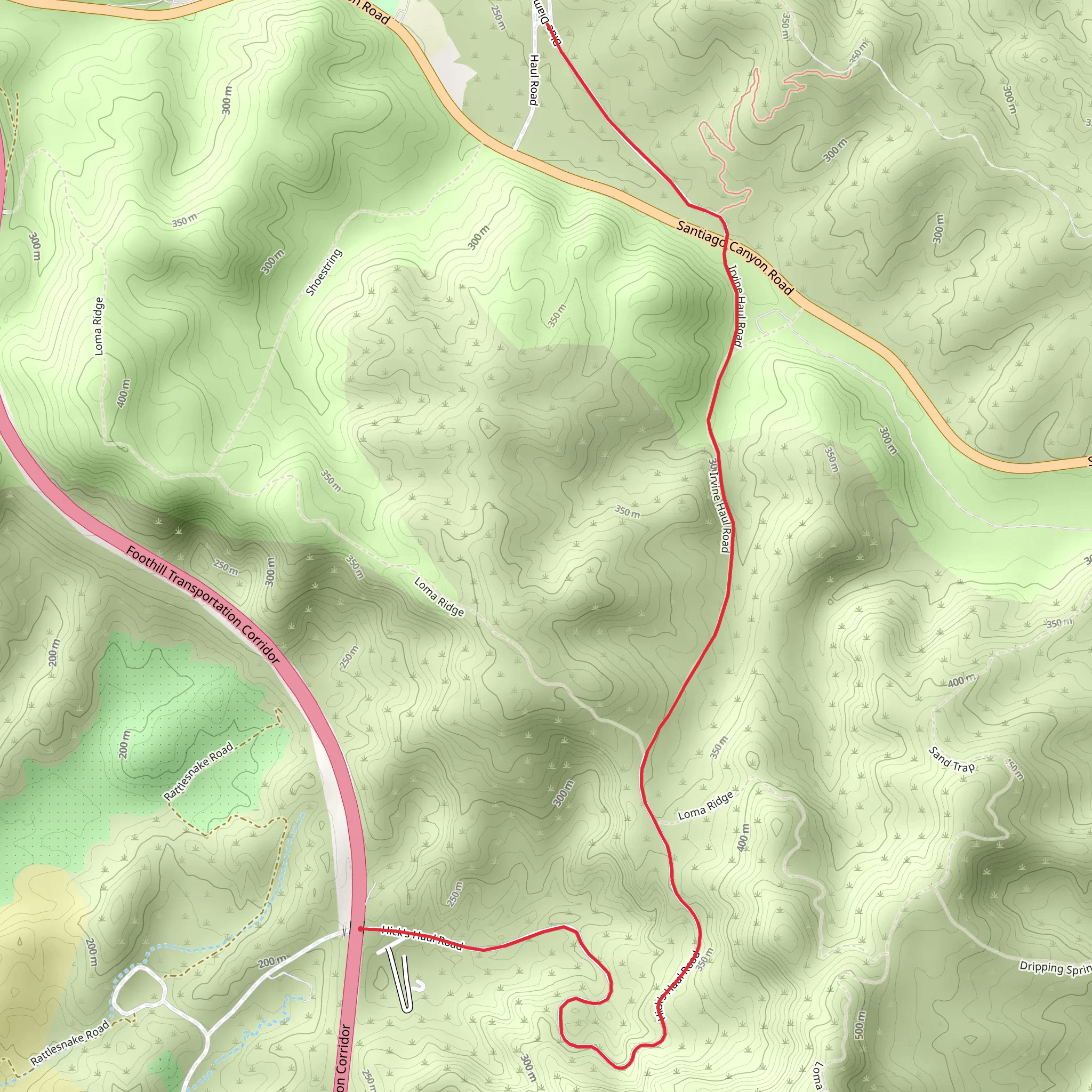 Blue Diamond Haul Road Walk mobile static map