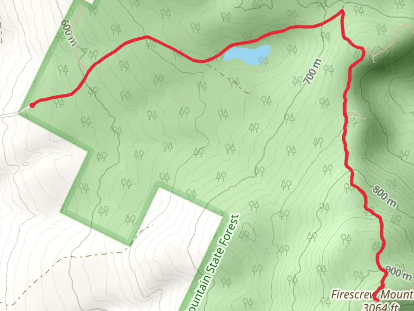An image depicting the trail Mowglis Trail and its surrounding area.