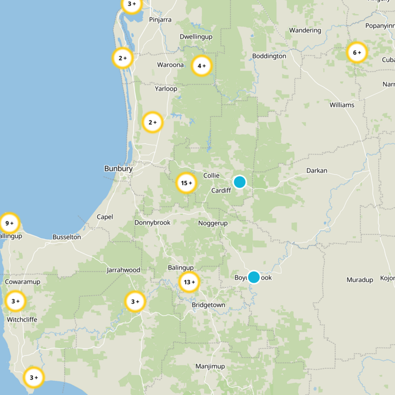 Shire Of Collie Static Map