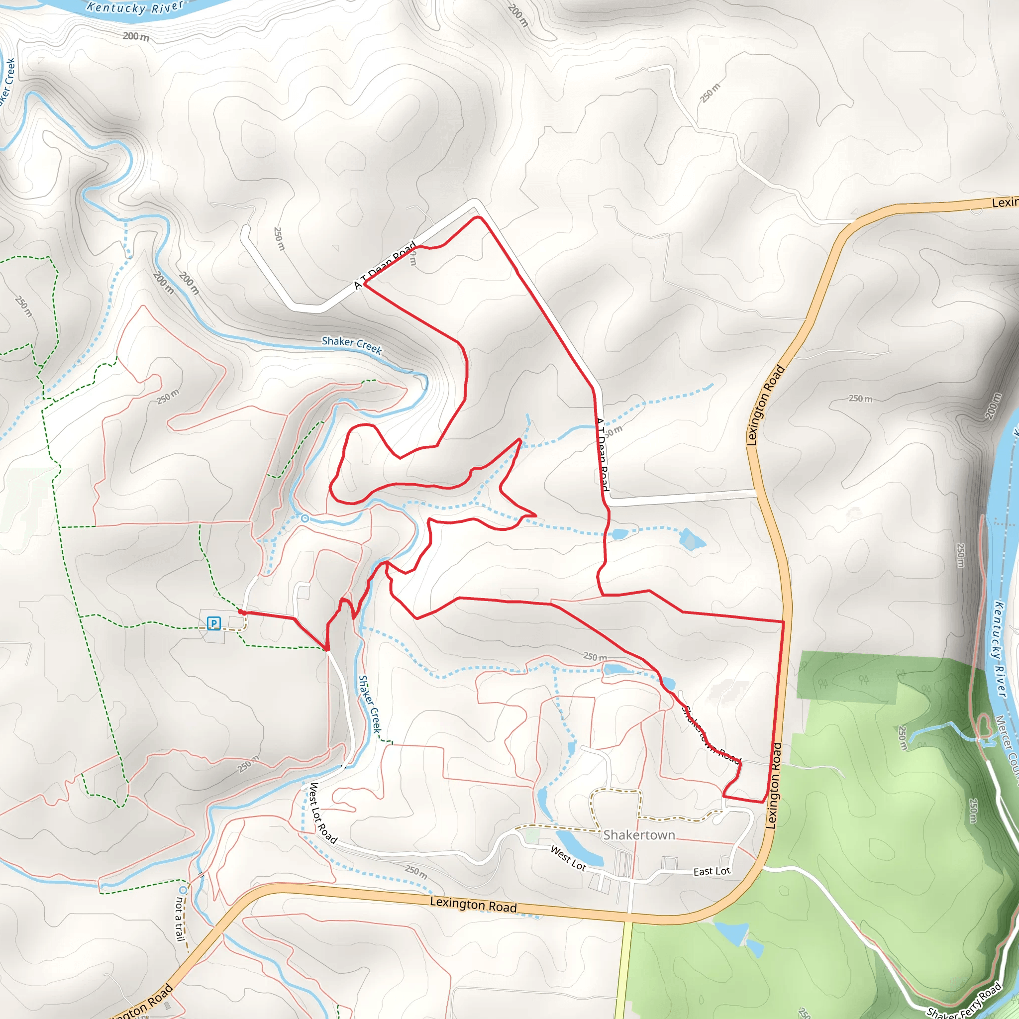 Tanyard Loop mobile static map