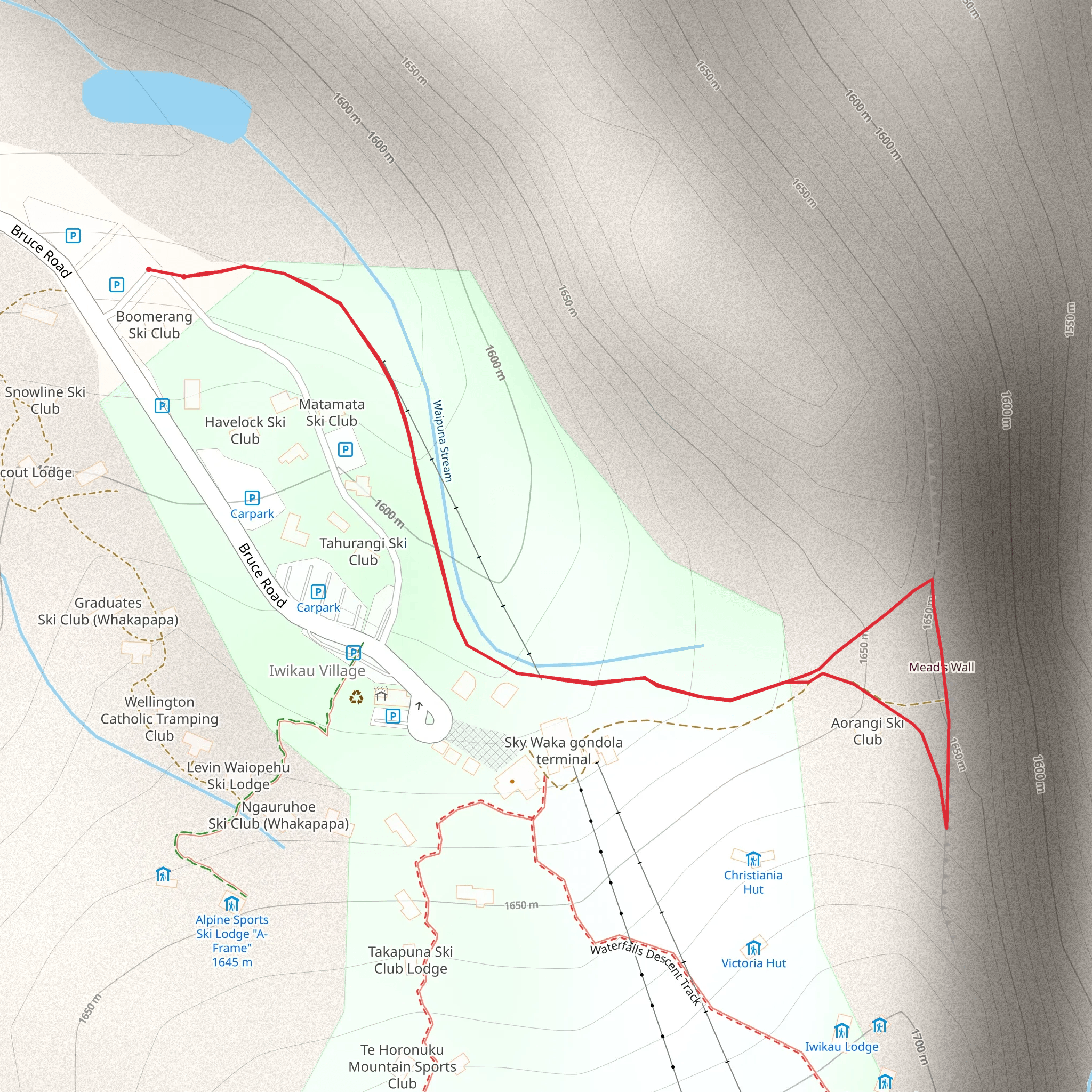 Meads Wall mobile static map