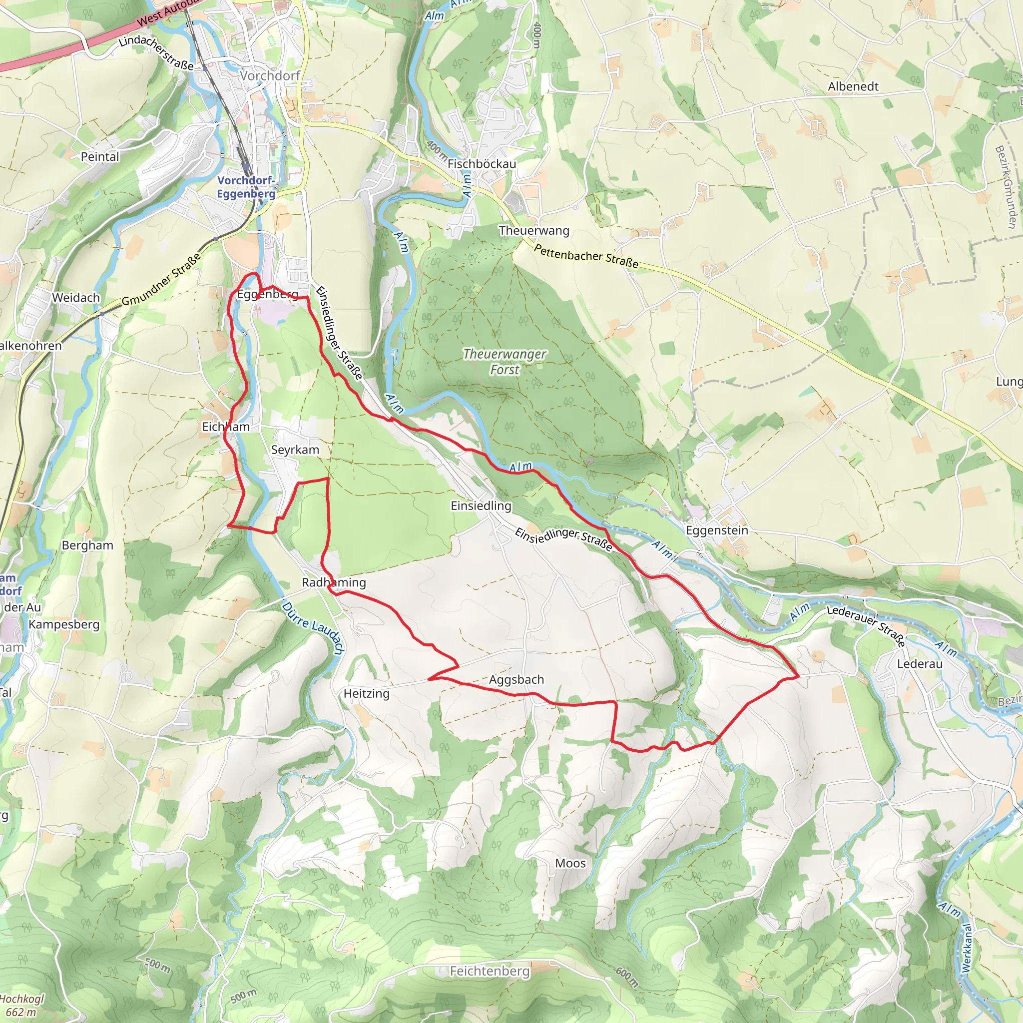 Vorchdorf Loop Hike mobile static map