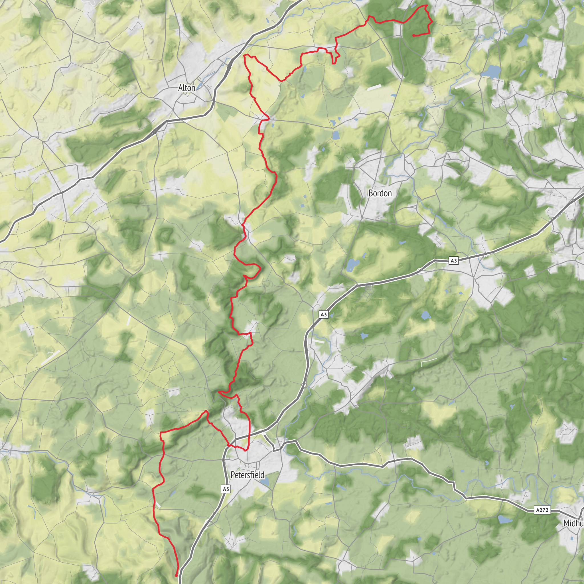 Hangers Way 50k Ultramarathon mobile static map