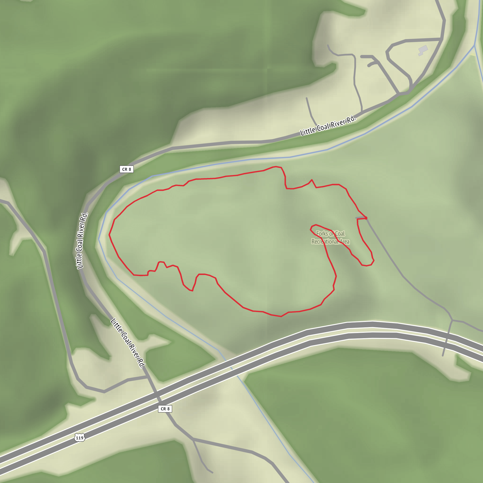 Orange Triangle Trail mobile static map