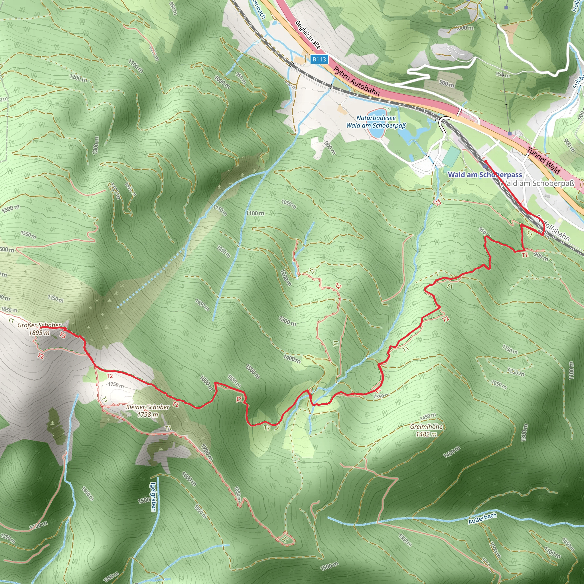 Großer Schober mobile static map