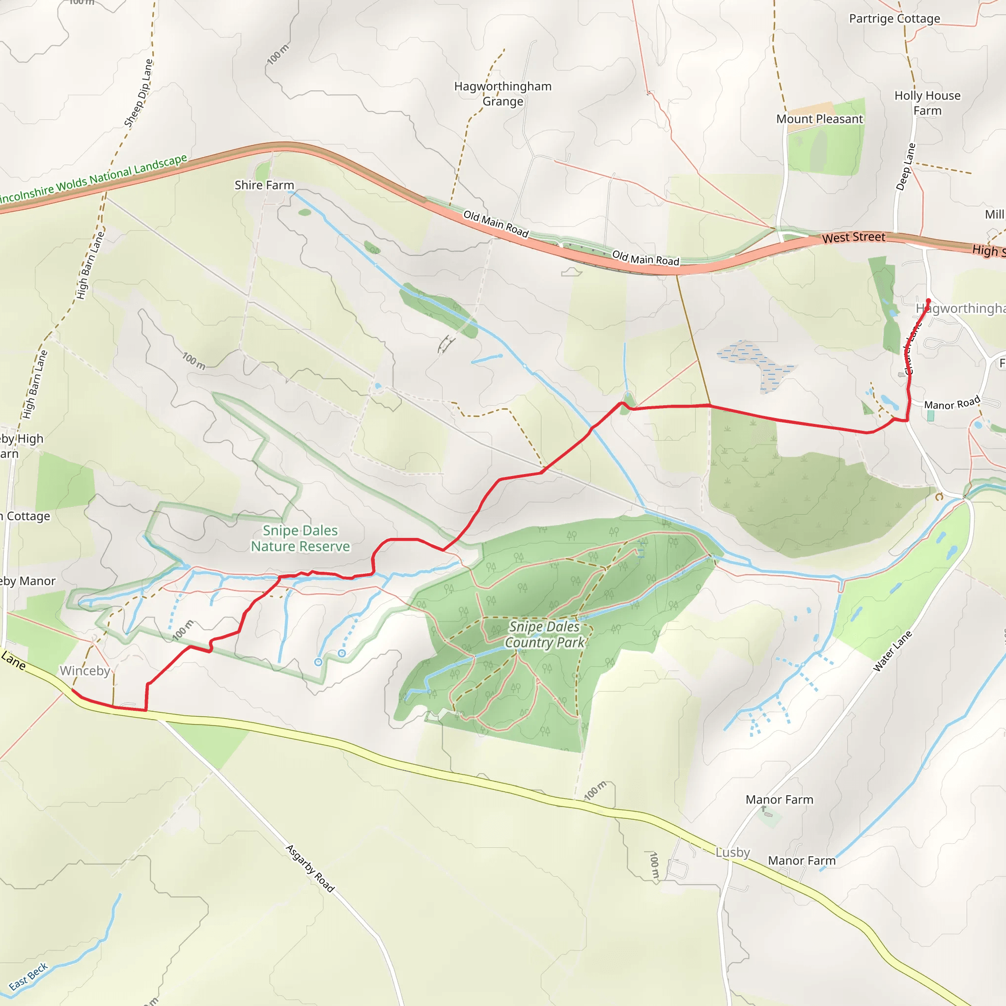 Hagworthingham mobile static map