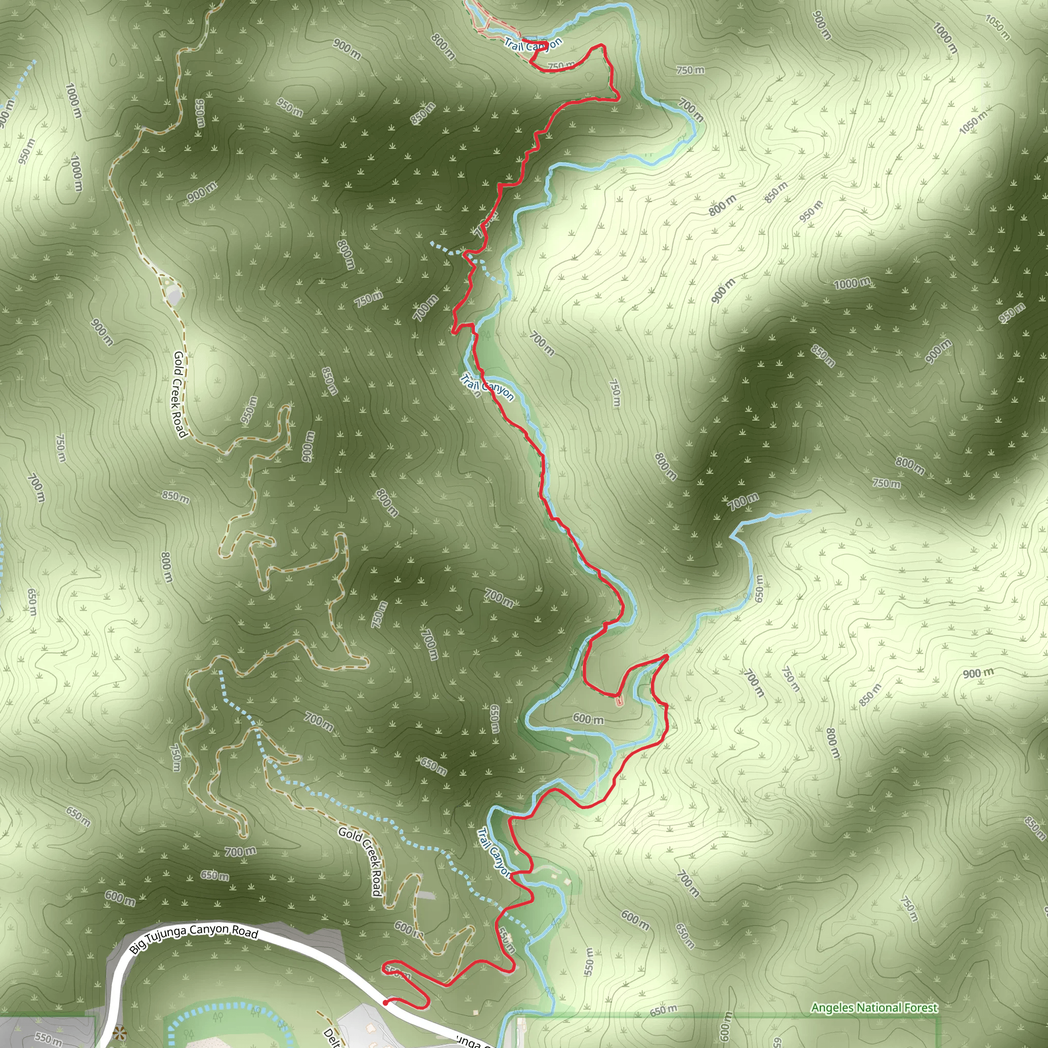 Trail Canyon mobile static map
