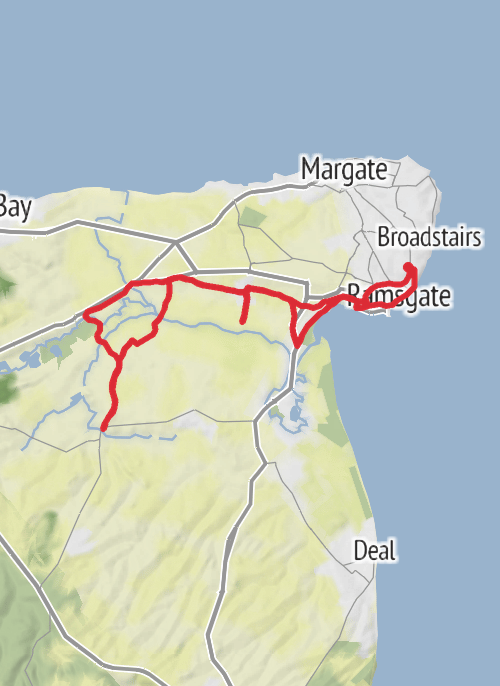Thanet Road Cycling mobile static map