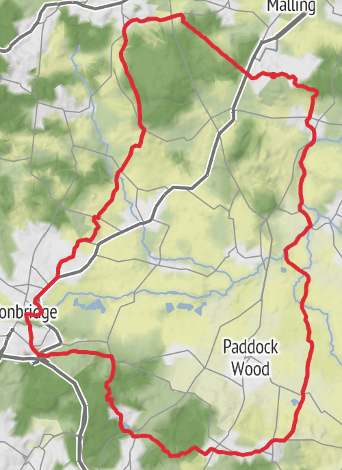 Hike on Kings Hill 50km plus mobile static map